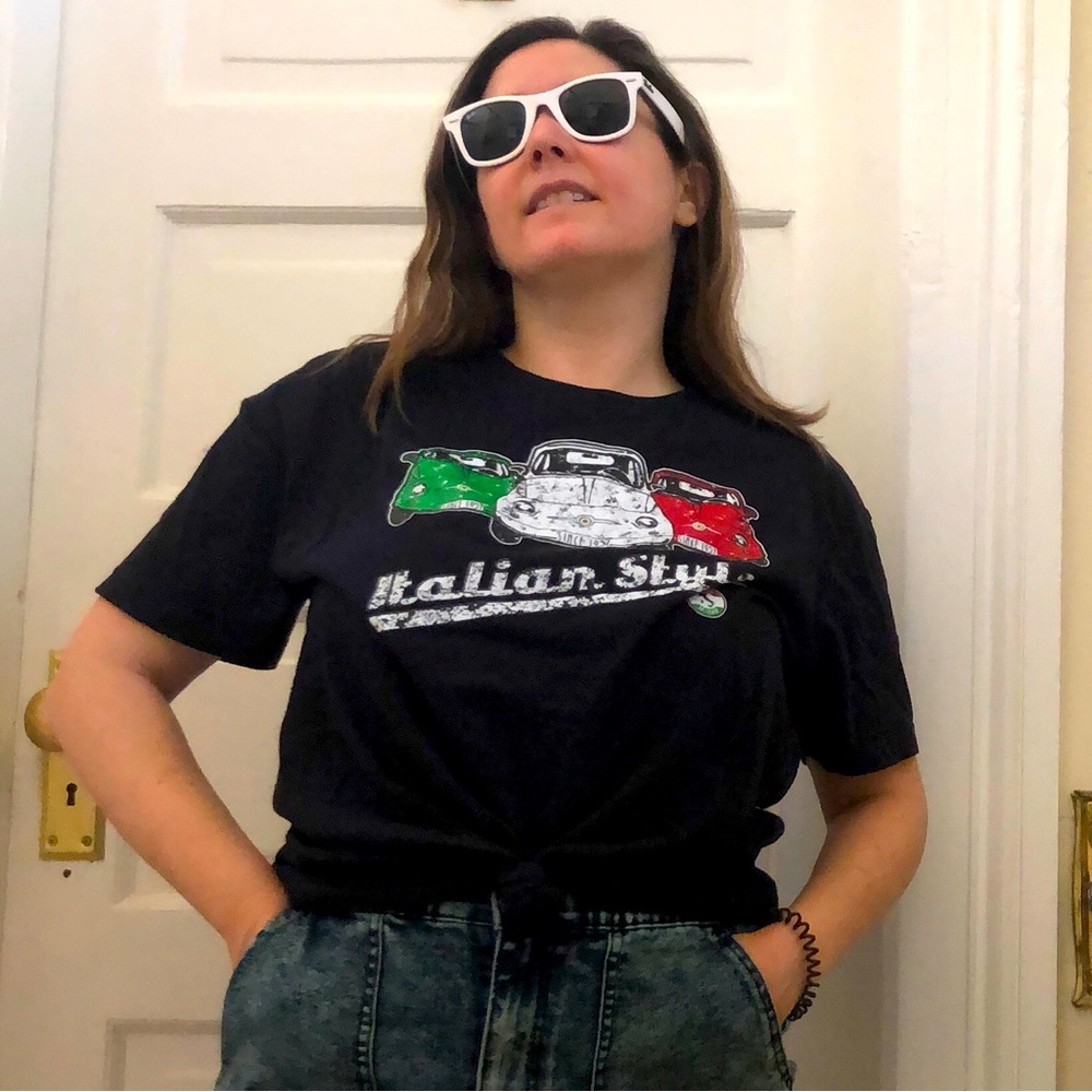 Unisex Oversized Italian-Flag-Colored Fiat Shirt